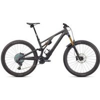 Specialized S-works Stumpjumper Evo Carbon Mountain Bike  2022 S5 - Satin Brushed Black Liquid Metal/Carbon/Black