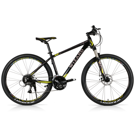£399.00 – Wizard X-Country 3.5 Mountain Bike – Black / Yellow / 19″