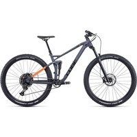 Cube Stereo 120 Pro Suspension Bike 2022 - Grey - Orange - M