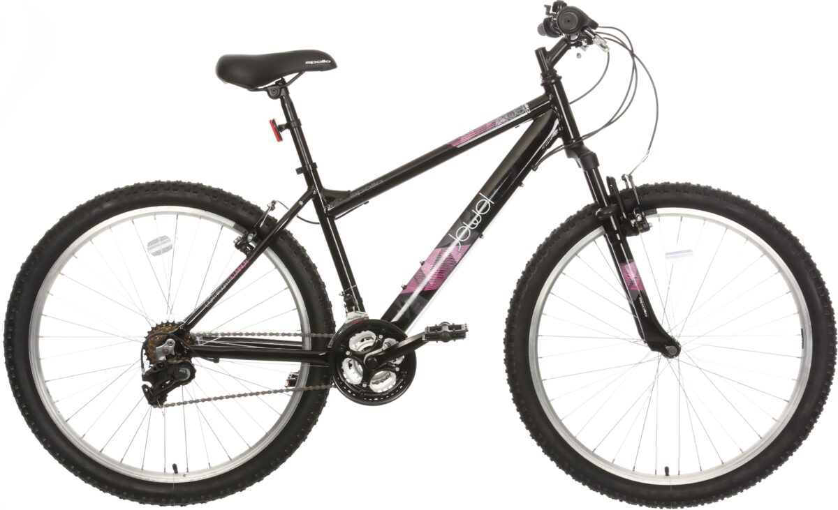 £195.00 Apollo Jewel Womens Mountain Bike  – Black – 20 Inch Frame
