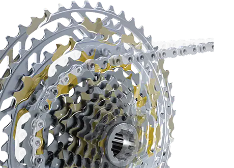 mountain bike gears explained  picture of mtb cassette