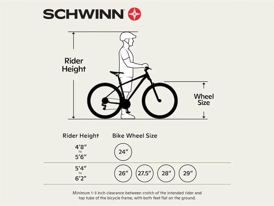 schwinn surge 26 inch mountain bike review - bike sizing image