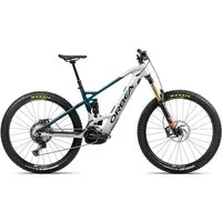 Orbea Wild FS M-Team Electric Mountain Bike 2022 Silver/Green