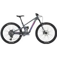 Kona Process 134 CR/DL G3 Carbon Mountain Bike X-Large (29er) - Satin Metallic Charcoal w/ Orchid Fade Decals