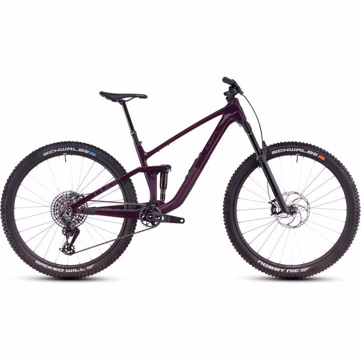 Cube Stereo One44 C:68X SLX 29 Full Suspension Mountain Bike - Purple
