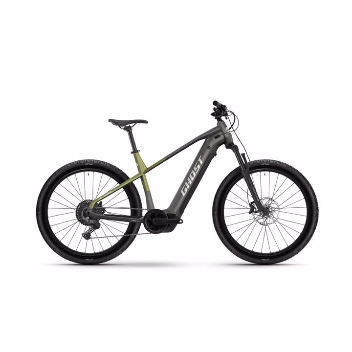 Ghost E-Teru - Hardtail Electric Mountain Bike - black eel/cactus - glossy