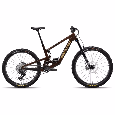Santa Cruz Bronson 5 C GX AXS Mountain Bike - 2025 - Translucent Root Beer / Large