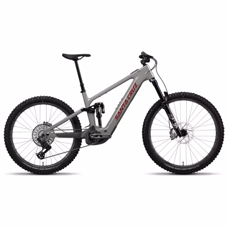 Santa Cruz Vala 1 C MX GX AXS E-Bike - 2025 - Gloss Grey Crimson / Medium